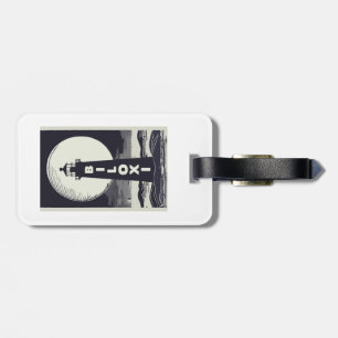 Biloxi Mississippi Lighthouse Moon Luggage Tag
