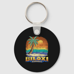 Biloxi Mississippi Vintage Distressed Souvenir  Key Ring