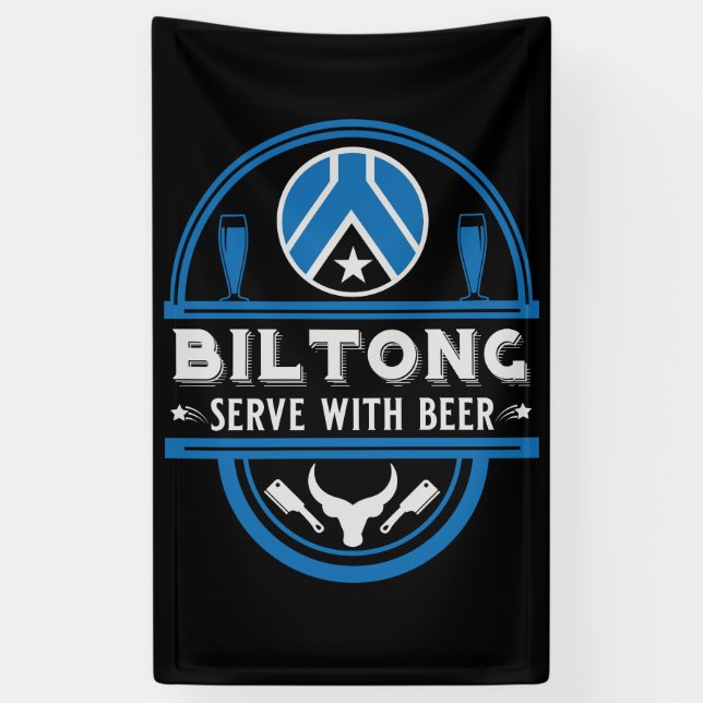 Biltong And Beer Banner (Vertical)