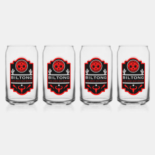 Biltong And Beer Can Glass