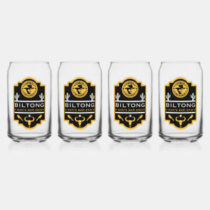 Biltong And Beer Can Glass