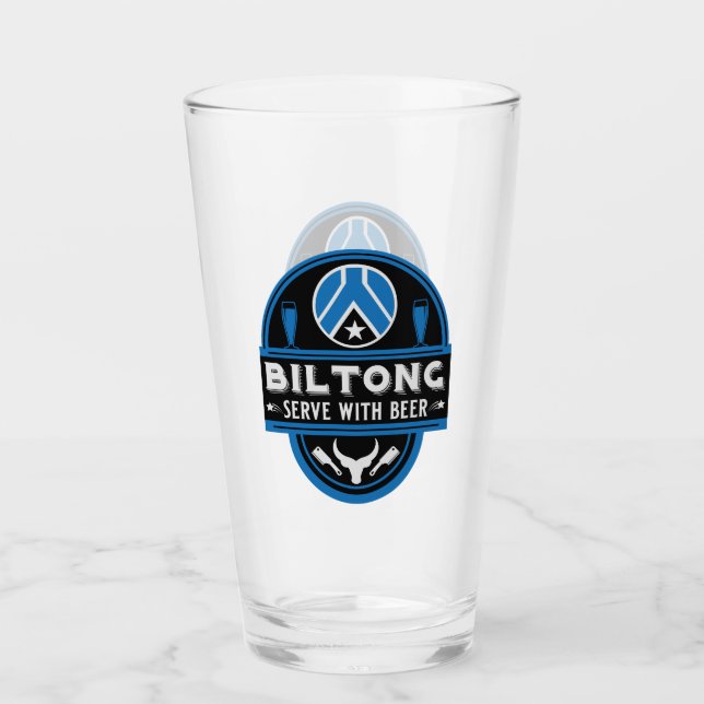 Biltong And Beer Glass (Front)