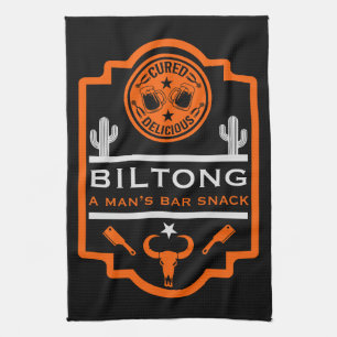 Biltong And Beer Tea Towel