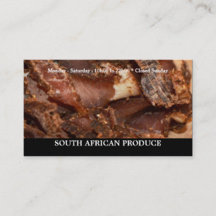 Biltong jerkey South African business Card