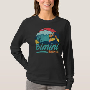 Bimini Bahamas Beach Summer Surfing Sun Set Palm T T-Shirt