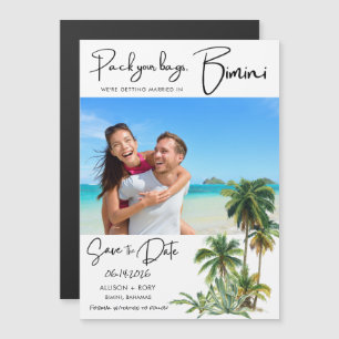 Bimini Bahamas Destination Wedding Save the Date