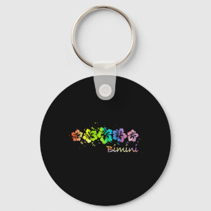 Bimini, Bahamas Watercolor Beach & Surf Key Ring