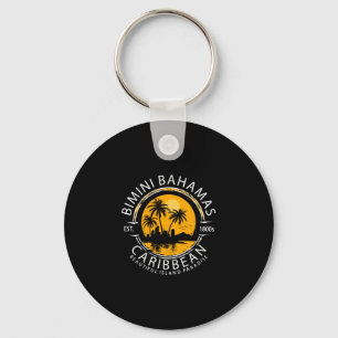 Bimini beach bahamas vacation caribbean tropical key ring