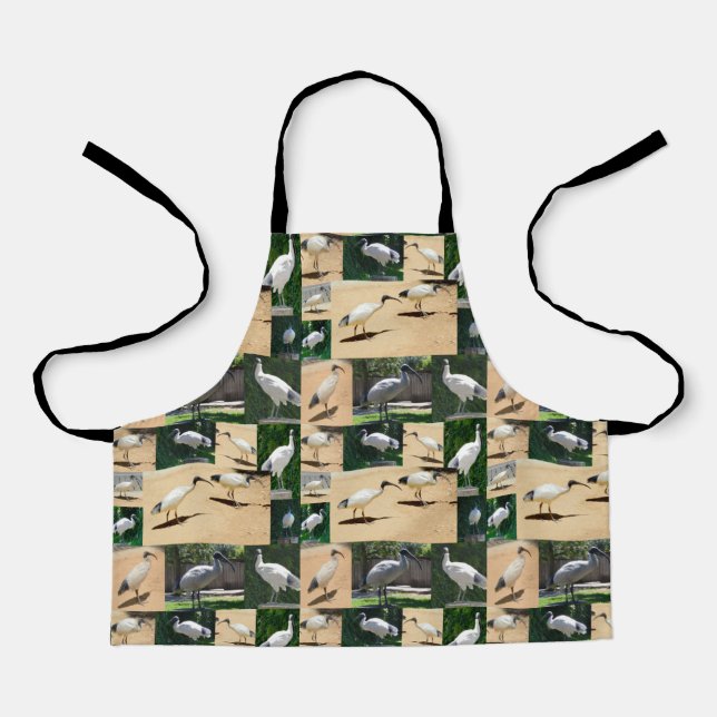 Bin Chicken Chronicles: A Ibis Photo Collage  Apron (Front)