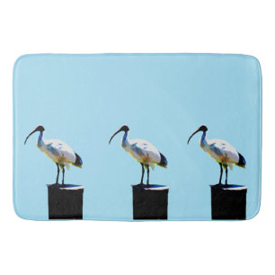 Bin Chicken, (Ibis) Oil Paint, Bath Mat