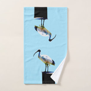 Bin Chicken, (Ibis) Oil Paint, Hand Towel