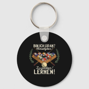 Bin Ich Dran Sitten! Zugucken! Learn! Billiards Sn Key Ring