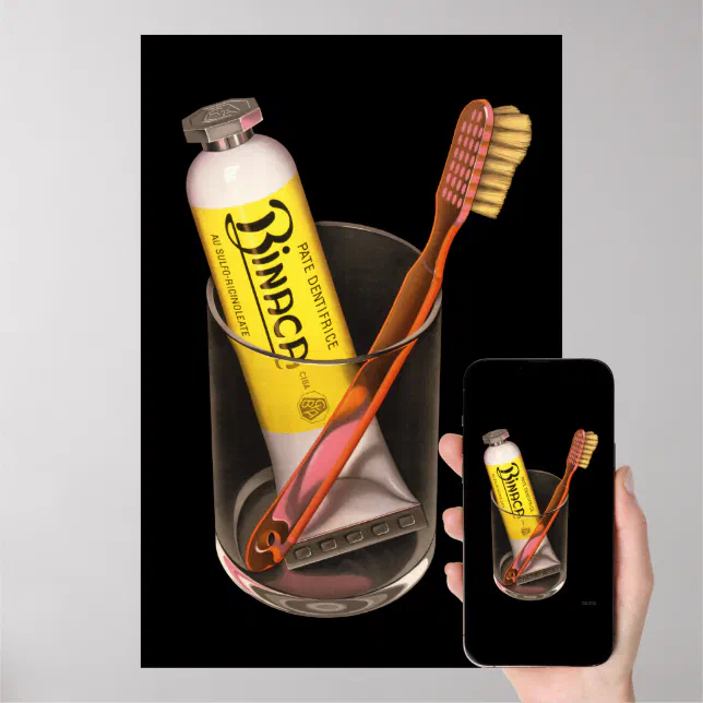 Binaca Toothpaste Poster | Zazzle