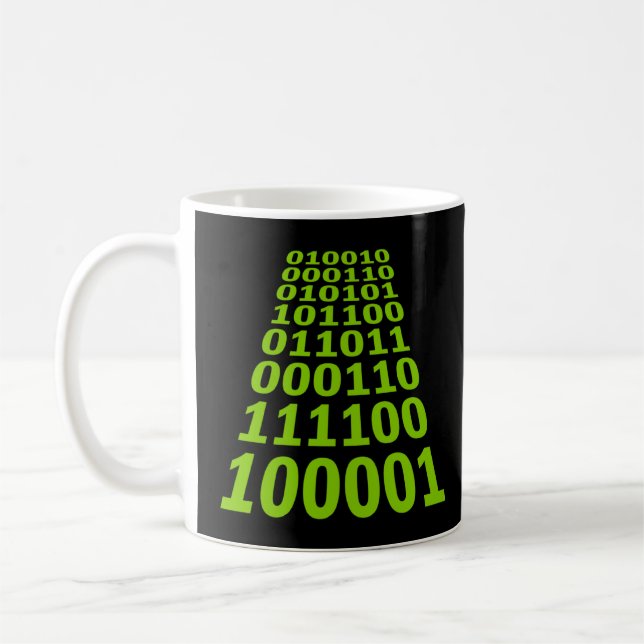 Binary 010101 Code  Coffee Mug (Left)