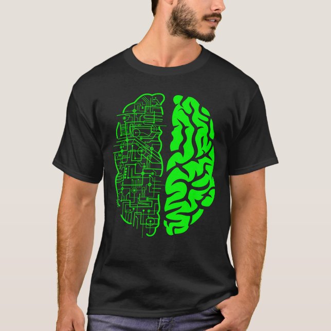 Binary AI Computer Circuit Electric Game Lovers Gi T-Shirt (Front)