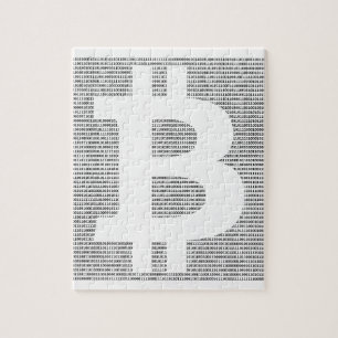 Binary Bitcoin Jigsaw Puzzle