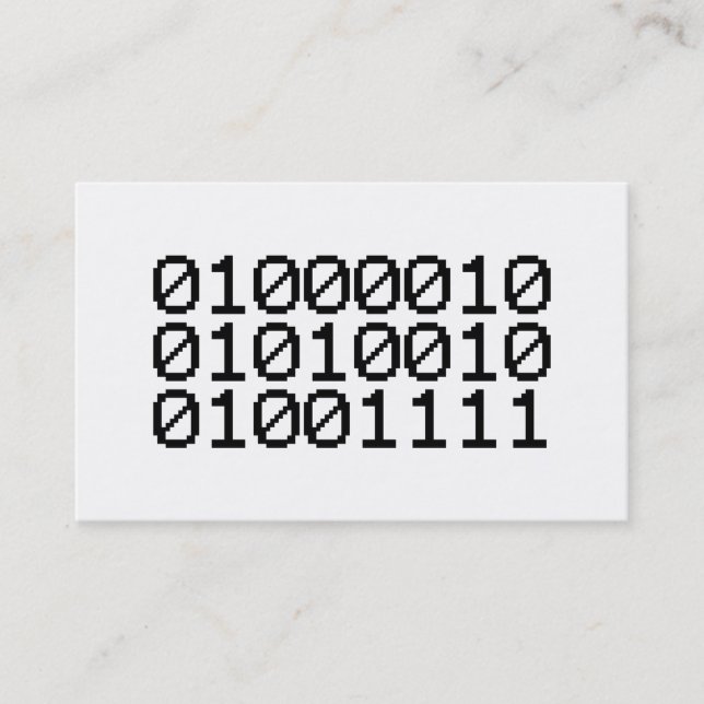 BINARY BRO BUSINESS CARD (Front)