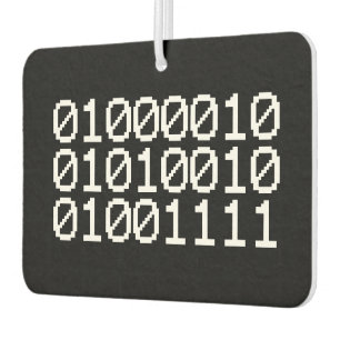 BINARY BRO CAR AIR FRESHENER