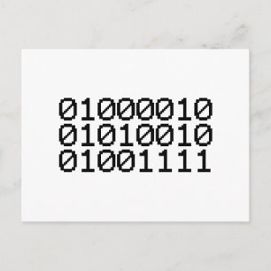 BINARY BRO POSTCARD