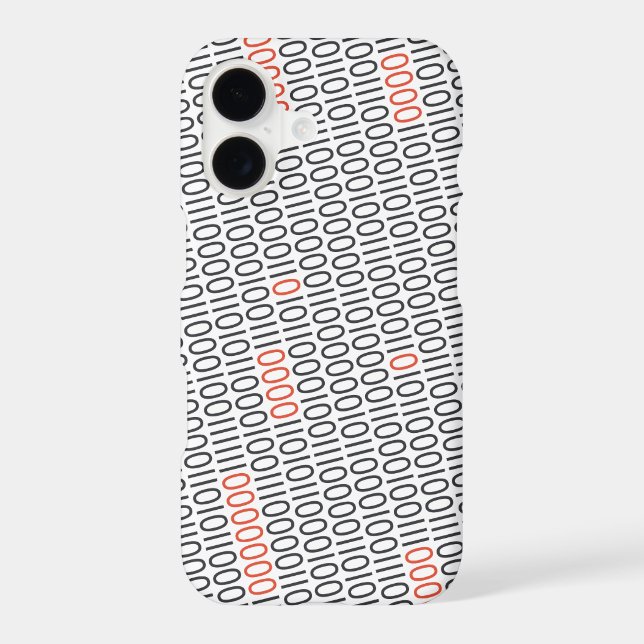 Binary Code Black with Red Highlights on any Colou (Back)