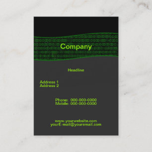 Binary Code Business Card