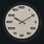 Binary Code Clock<br><div class="desc">Totally geek - a clock with the numbers in binary code. Perfect for your office or home or school.</div>