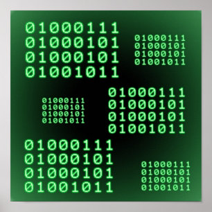 Binary code for GEEK Poster