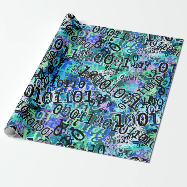 Binary Code Geek Wrapping Paper | Zazzle