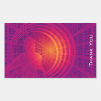 Binary Code Hi-Tech Abstract Design Thank You