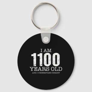 Binary Code Math Kids 12th Birthday Gift Key Ring