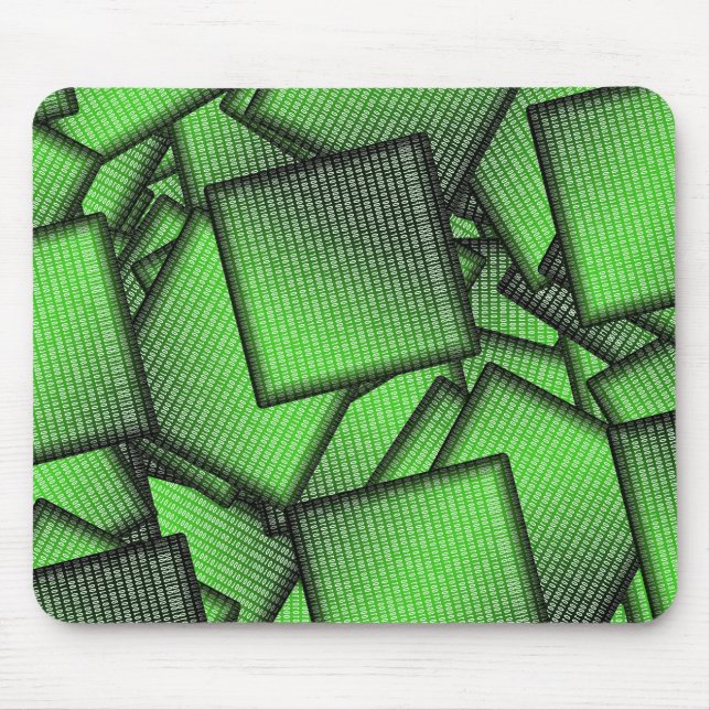 Binary Code  Matrix Chips Mouse Pad (Front)