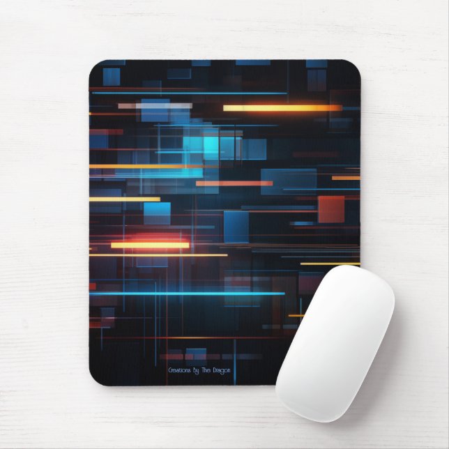 Binary Code Mouse pad (With Mouse)