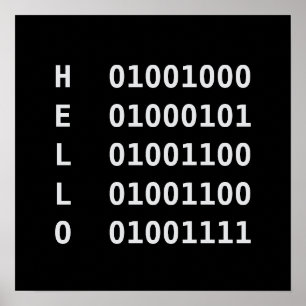 Binary Code Poster