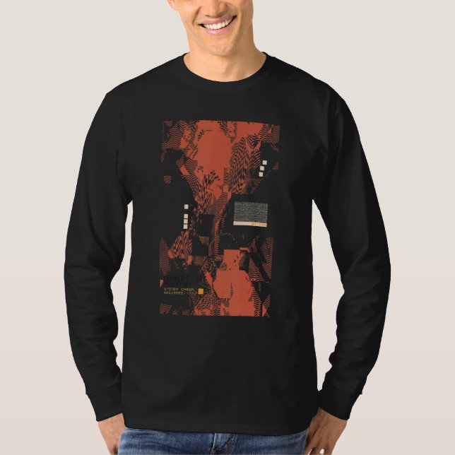 Binary Code Retro Computer Geek Programmer Nerd Te T-Shirt (Front)