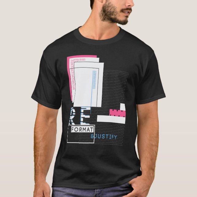 Binary Code Retro Computer Geek Programmer Nerd Te T-Shirt (Front)