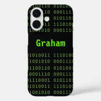 Binary Code with Screen Glow Name