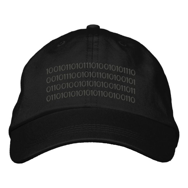 Binary Codes Embroidered Hat (Front)