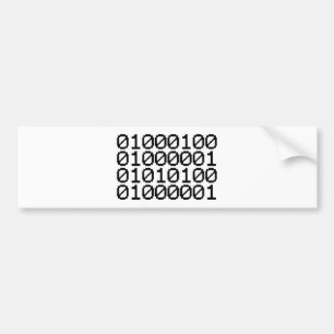 BINARY DATA BUMPER STICKER