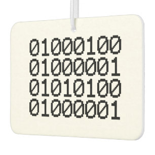 BINARY DATA CAR AIR FRESHENER