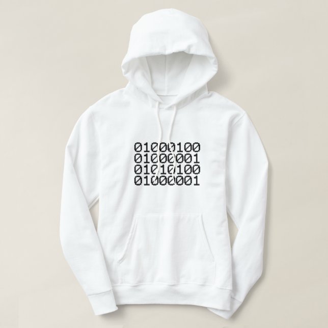 BINARY DATA HOODIE (Design Front)