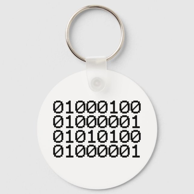 BINARY DATA KEY RING (Front)