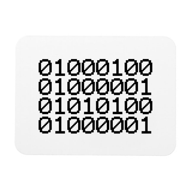 BINARY DATA MAGNET (Horizontal)