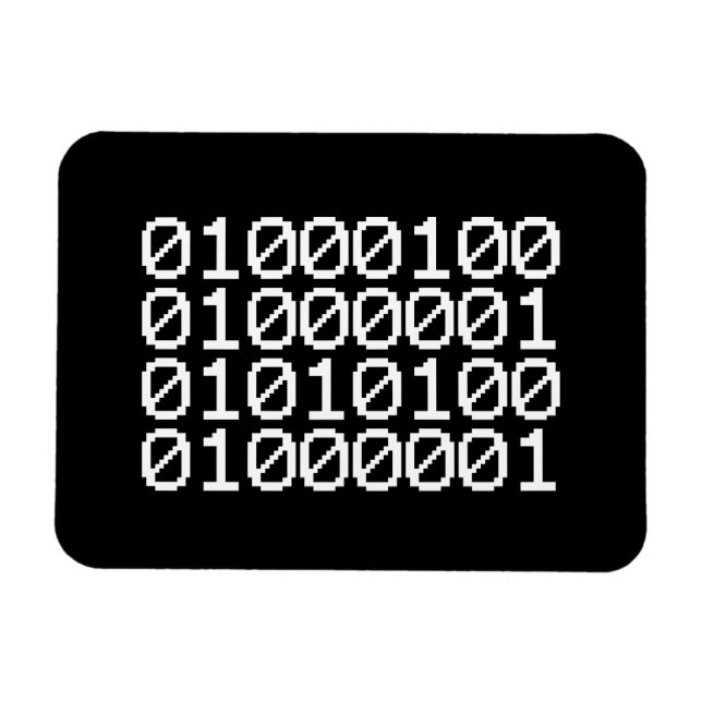 BINARY DATA MAGNET (Horizontal)