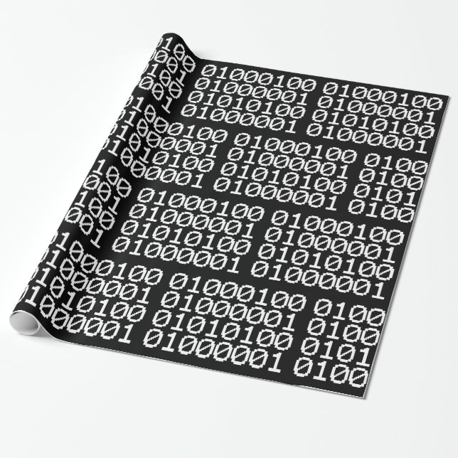 BINARY DATA WRAPPING PAPER (Unrolled)