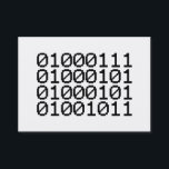 BINARY GEEK BUSINESS CARD<br><div class="desc">GEEK IN BINARY

Globe Trotters specialises in idiosyncratic imagery from around the globe. Here you will find unique Greeting Cards,  Postcards,  Posters,  Mousepads and more.</div>