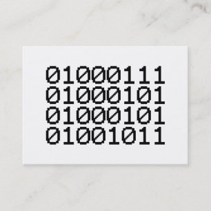 BINARY GEEK BUSINESS CARD
