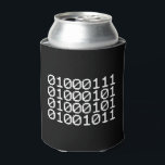 BINARY GEEK CAN COOLER<br><div class="desc">GEEK IN BINARY

Globe Trotters specialises in idiosyncratic imagery from around the globe. Here you will find unique Greeting Cards,  Postcards,  Posters,  Mousepads and more.</div>