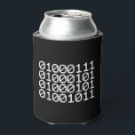 BINARY GEEK CAN COOLER<br><div class="desc">GEEK IN BINARY
Globe Trotters specialises in idiosyncratic imagery from around the globe. Here you will find unique Greeting Cards, Postcards, Posters, Mousepads and more.</div>