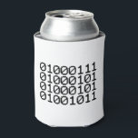 BINARY GEEK CAN COOLER<br><div class="desc">GEEK IN BINARY

Globe Trotters specialises in idiosyncratic imagery from around the globe. Here you will find unique Greeting Cards,  Postcards,  Posters,  Mousepads and more.</div>