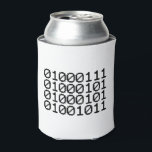 BINARY GEEK CAN COOLER<br><div class="desc">GEEK IN BINARY
Globe Trotters specialises in idiosyncratic imagery from around the globe. Here you will find unique Greeting Cards, Postcards, Posters, Mousepads and more.</div>